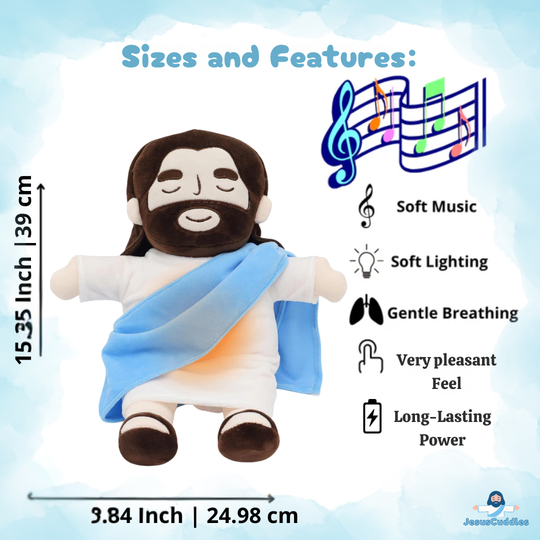 Breathing Jesus Plush for Anxiety